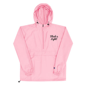 "Black Is Light "Embroidered Windbreaker by Champion