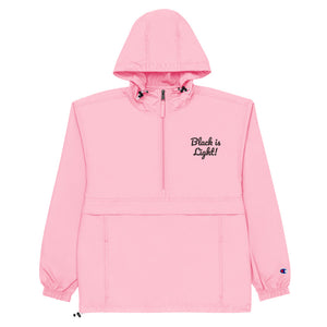 "Black Is Light "Embroidered Windbreaker by Champion